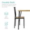 Best Choice Products 5-Piece Indoor Modern Metal Wood Rectangular Dining Table Furniture Set w/ 4 Chairs